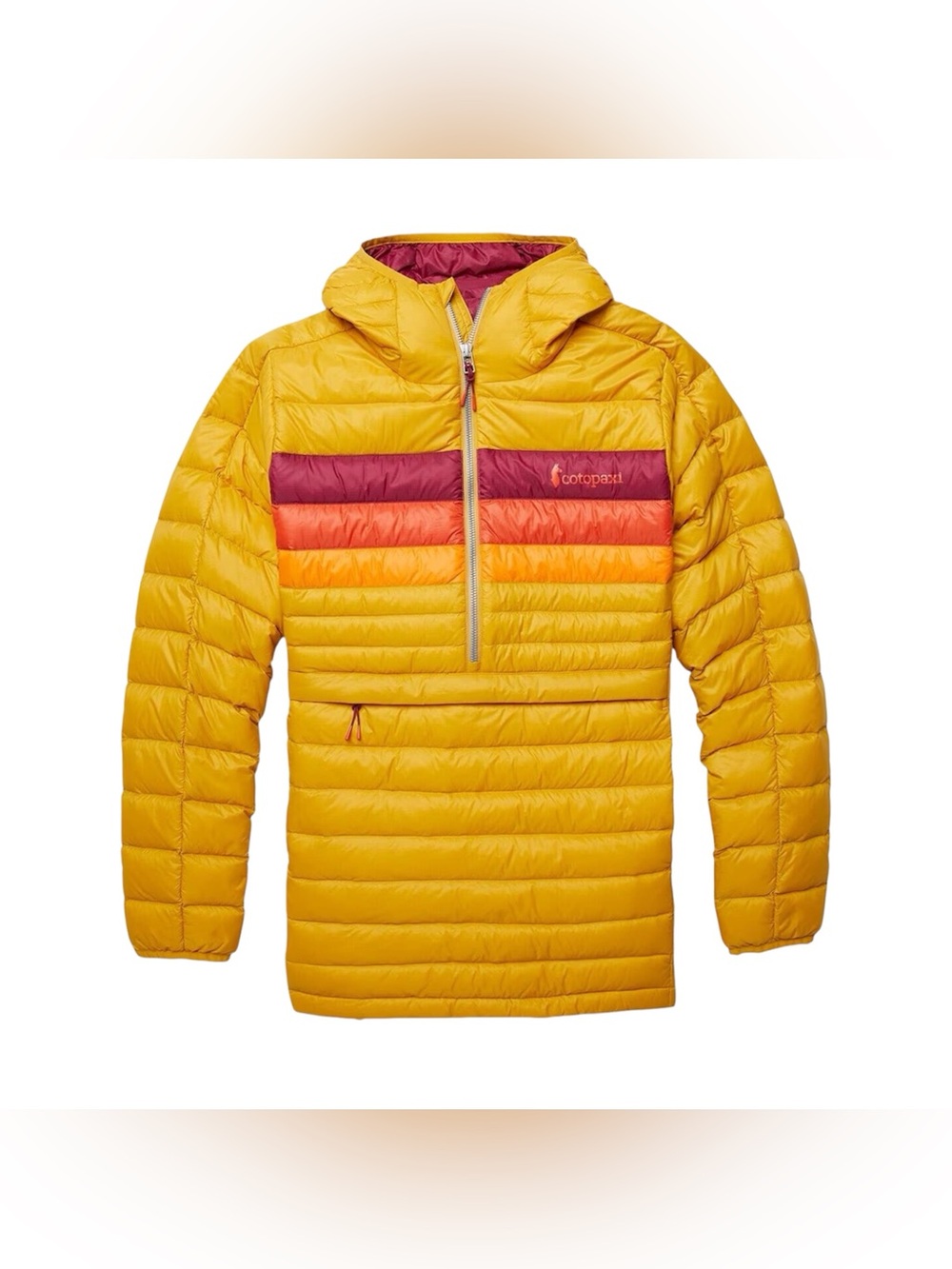 NWT Cotopaxi Fuego Down Hooded Pullover - Women's S Mustard Yellow